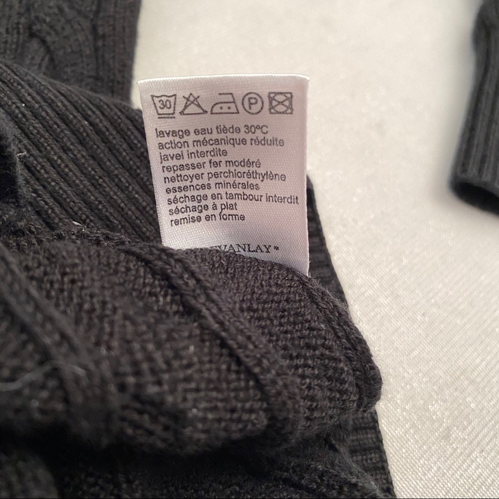 Lacoste black cable knit sweater 38 - Picture 7 of 11
